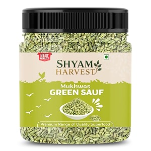 shyam harvest premium green saunf fennel seeds 1kg  sweet mukhwas amp mouth freshener for natural digestion after meals