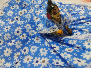 shyam laddu gopal flower print dress with nappy size 0 premium quality dress