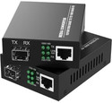 SHYAM Media Converter 10/100/1000 Mbps, SM-SF, RJ45 to Fiber 1 Ports 1000 Mbps Unmanaged Network Switch