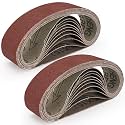 SI FANG Premium Sanding Belts Set 13x1.2 inch for Mini Electric Belt Sander