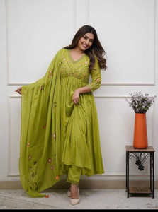 SI and KU Fabrics Embroidered Anarkali Kurta