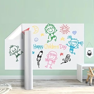 sia vendors whiteboard for office and home walls - perfect for writing drawing waterproof white transperent vinyl self adhesive dry erase peel and stick white transp 20 x 150 inch