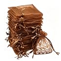 SIAGCRAW Organza Bags 2.8"x3.6", 100Pcs Small Mesh Drawstring Gift Bags