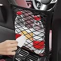 SIAGO SIA138 Single-Pocket Car Mesh Organizer – Backseat Net Bag, Barrier for Pets & Kids, Tissue & Purse Holder, Driver Storage Pouch, Car Divider