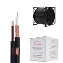 Siamese Cable 500ft Rg59 95% Video & Power Wire Rg59/u Cctv Security Camera Bulk