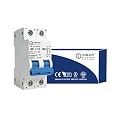 SIBASS DC Circuit Breaker 63 Amp 500V | 2 Pole C Curve MCB for PV/Solar Systems & Battery | 6kA Breaking Capacity | Fast Trip time ≤ 0.03 s | Flame Retardant Material