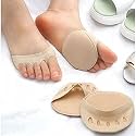 Sichumaria Honeycomb Fabric Forefoot Pads, High Heel Cushion Inserts Women,Ball Of Foot Cushions, Invisible Socks Pads For Women And Men Reusable Forefoot Pads 2Pairs