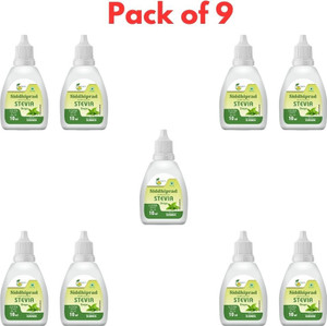 siddhiprad ayurvedic stevia drops natural sugarfree sweetener 90 ml pack of 9