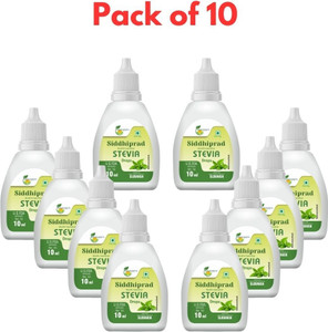 siddhiprad ayurvedic stevia drops natural sugarfree sweetener 100 ml pack of 10