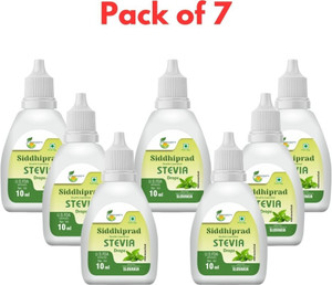siddhiprad ayurvedic stevia drops natural sugarfree sweetener 70 ml pack of 7