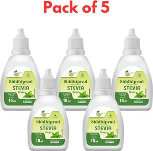 siddhiprad ayurvedic stevia drops natural sugarfree sweetener 50 ml pack of 5