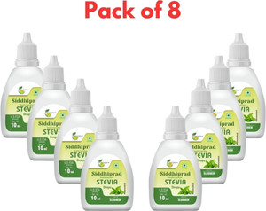 siddhiprad ayurvedic stevia drops natural sugarfree sweetener 80 ml pack of 8