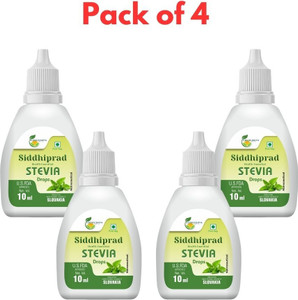 siddhiprad ayurvedic stevia drops natural sugarfree sweetener 40 ml pack of 4