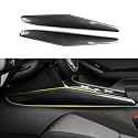 Car Side Gear Shift Strips Decals for 2018-2022 Honda Accord 10th Gen Accessories ABS Carbon Fiber Stickers