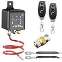 Side Post Remote Battery Disconnect Switch 12V 250A - Wireless Master Cut-Off Kill Switch with Key Fob, Upgraded Anti-Theft & Prevents Battery Drain, Easy Installation for Car, Truck, RV, Marine, Boat
