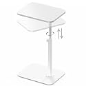 Side Table Sofa Tray for Couch, Sofa Bed Bathroom Study TV Tray C Shaped End Table Food Snack Trays for Eating 2024