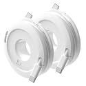 Side Winder Mini and Max Headphone, Earbud and charging cable winder and organizer perfect for wrapping earbuds and cords for travel and organization (Max (2-Pack), White)