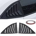 Side Window Louvers Matte Black Compatible with Chevrolet Chevy Camaro 2010 2011 2012 2013 2014 2015 Left Right 2PCS Windshield Sun Shade Cover Lambo Style
