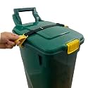 SideArm Nano Dual Handle for Small Wheelie Bins - Easy to use. Animal-Proof Garbage Can Lock Strap, 14-17 Gallon Bins, Dual Clasp.