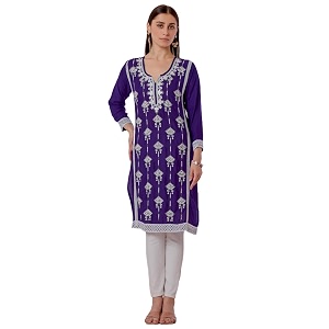 Sidhidata Womens Rayon Sequence Beads Embroidered
