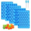 Sidosir 7Pcs Gummy Round Chocolate Silicone Molds, Silicone Roung Candy Mold for Cake Decoration, Non-Stick Gummy Mold for Parties, Gummy Round for Chocolate