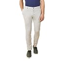 Siea Casual Solid Khakis in Brown
