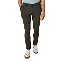Siea Casual Solid Khakis in Brown
