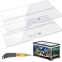 Sieral Aquarium Lids Polycarbonate Canopy Set, 48 x 13 Inch, Clear, 2 Pcs