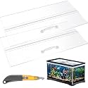 Sieral Aquarium Lids Polycarbonate Canopy Set, 48 x 18 Inch, Clear, 2 Pcs