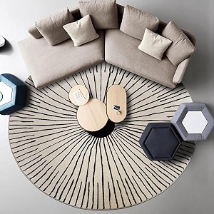 Sifa Carpet Modern Round Area Rug -