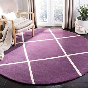 Sifa Carpet Round Handmade Mid-Century Modern Abstract