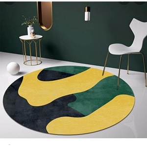 Sifa Carpet Round Handmade Mid-Century Modern Abstract