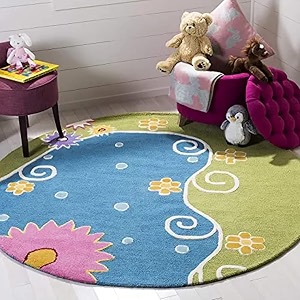 Sifa Carpet Round Handmade Mid-Century Modern Abstract