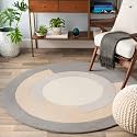 Sifa Carpet Round Handmade Mid-Century Modern Abstract