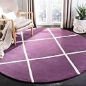 Sifa Carpet Round Handmade Mid-Century Modern Abstract