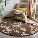 Sifa Carpet Round Handmade Mid-Century Modern Abstract