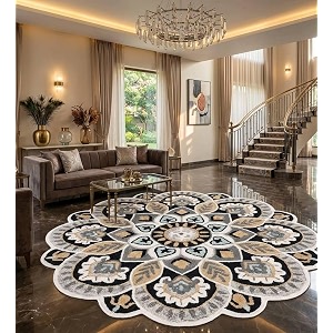 Sifa Carpet Traditional Floral Round Area Rug