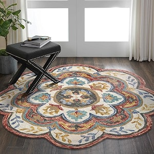 Sifa Carpet Traditional Floral Round Area Rug