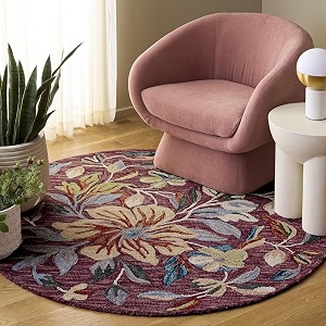 Sifa Carpet Traditional Floral Round Area Rug