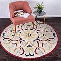 Sifa Carpet Traditional Floral Round Area Rug