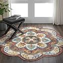 Sifa Carpet Traditional Floral Round Area Rug