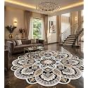 Sifa Carpet Traditional Floral Round Area Rug