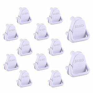 combo of 12 baby safety electric socket plug cover guards with handle pack of 1210 small 2 large white  perfect for used socket