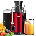 SIFENE Centrifugal Juicer Machine, Max 800W, 3-Inch Wide Mouth Chute, Red