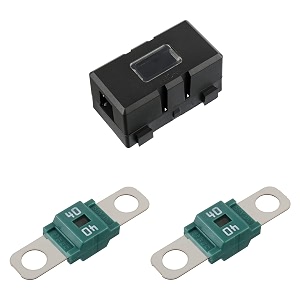 midi fuse holder and 2 pieces 40a midi high current fuse screw fuses for cars trucks vehicles40 amp