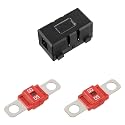 Midi Fuse Holder and 2 High Current Fuses for Cars, Trucks, Vehicles (50 Amp)
