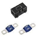 Midi Fuse Holder and 2 High Current Fuses for Cars, Trucks, Vehicles (100 Amp)