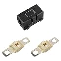 Midi Fuse Holder and 2 High Current Fuses for Cars, Trucks, Vehicles (80 Amp)