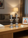 Sigaram 8 X 3.5 Inch Diya Made By Pure German Silver For Home Pooja Decor K3135 Silver Plated