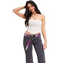 SIGHTBOMB Bandeau Corset Ribbed Tops for Women